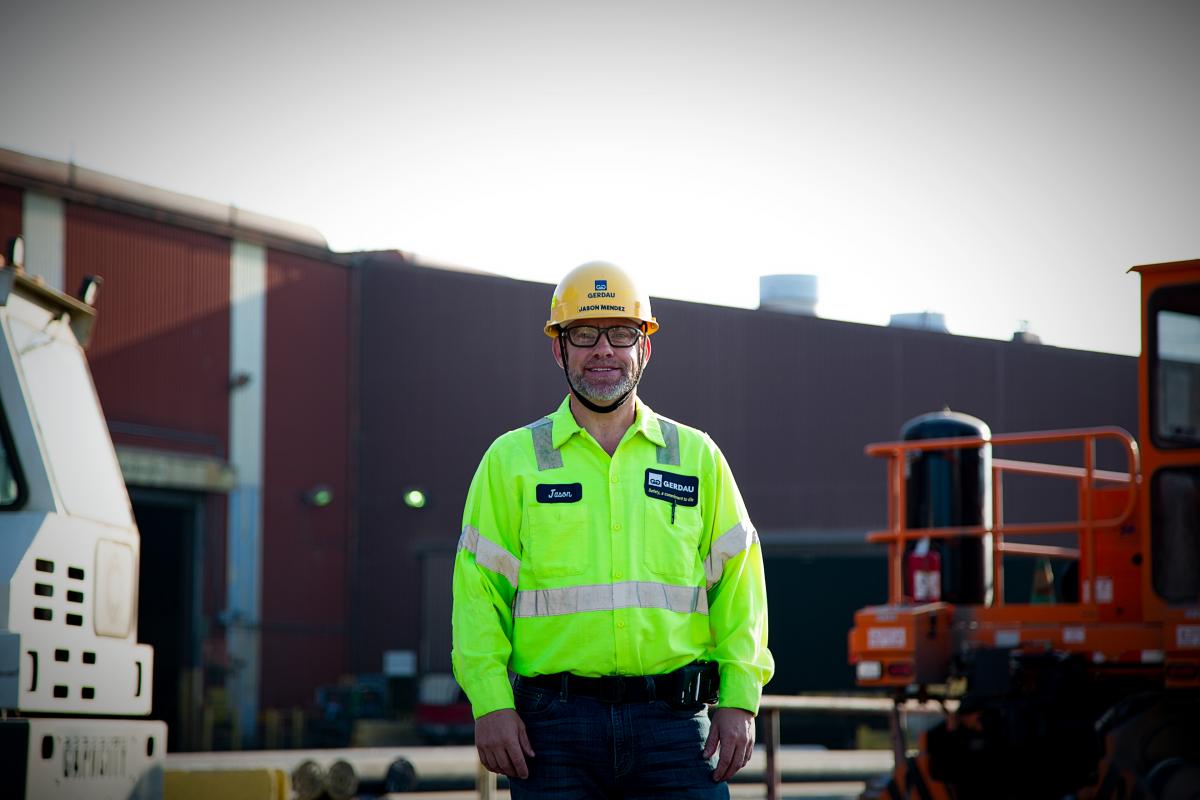 Jason Mendez Jason has been with Gerdau for 24 years and currently helps to manage over 55,000 tons of inventory by constantly moving material 24/7.